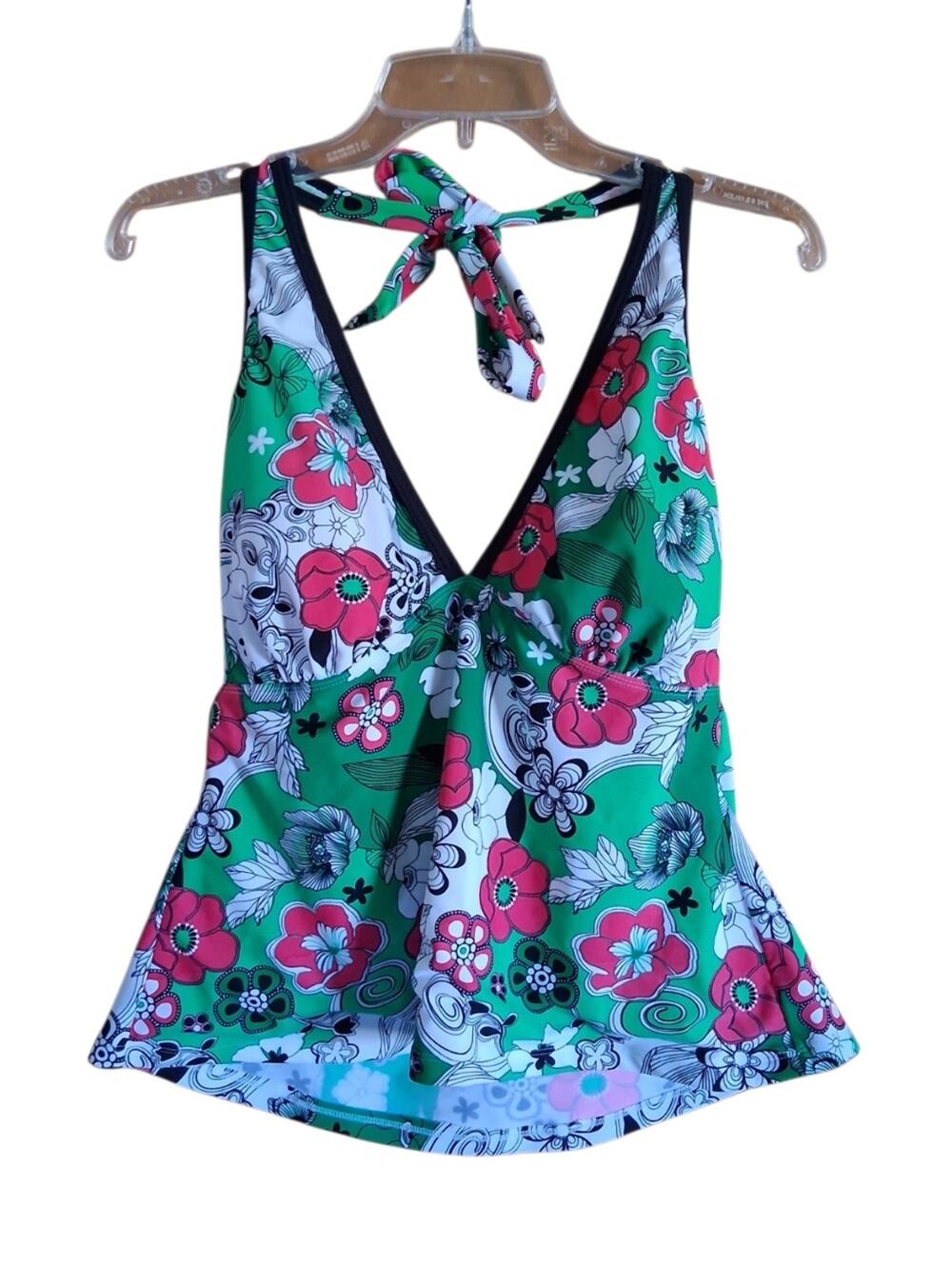 Torrid Vintage Floral 70's Retro Tankini Size 1